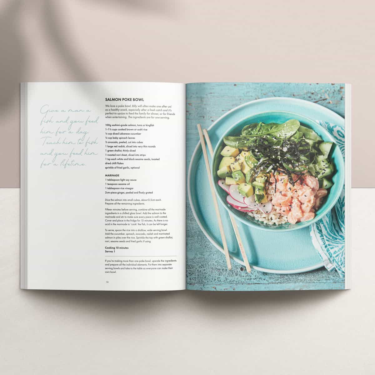 Salmon dish from the cookbook